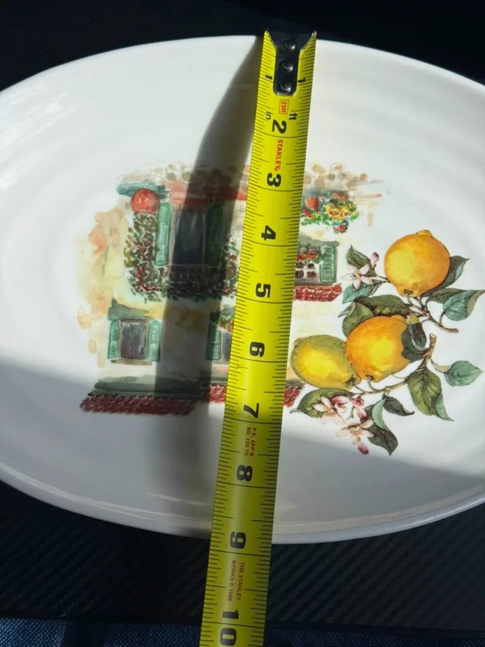 13x9 Ceramica Cuore Italian Villa Lemons on Branch Serving Platter Discontinued
